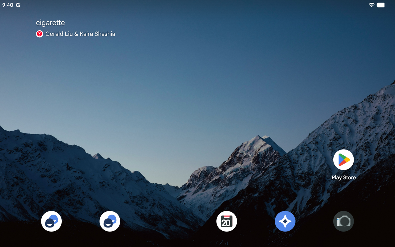 Home Screen