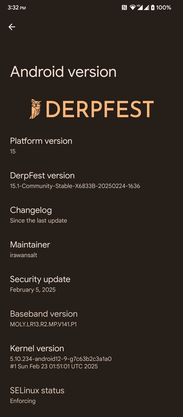 [February 2025] DerpFest 15 For Infinix Note 30 (X6833B) | Irawans Projekt