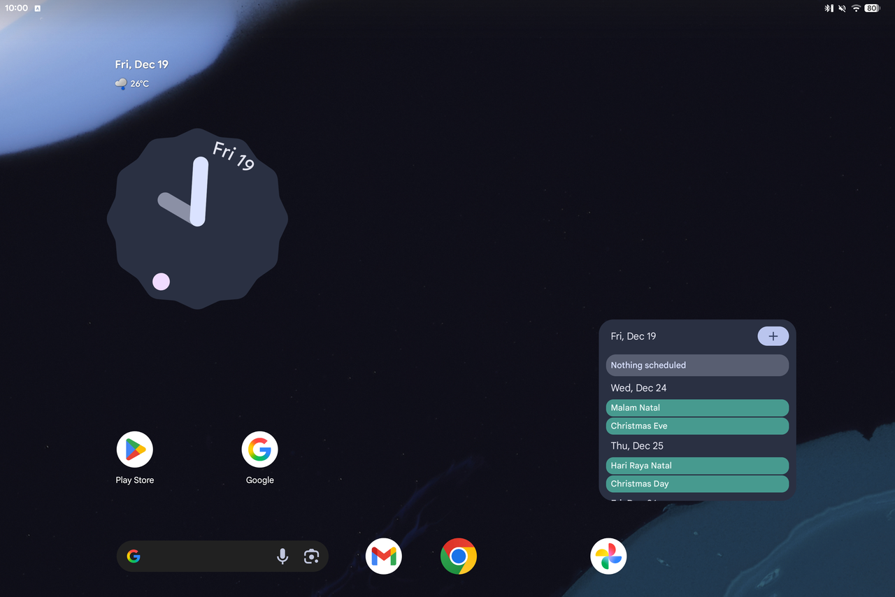 Home Screen