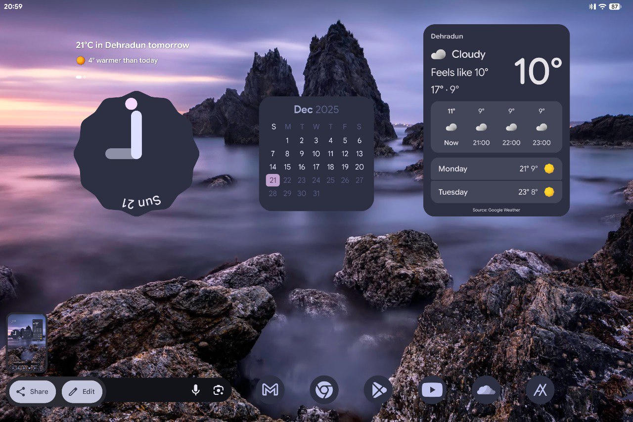 Home Screen